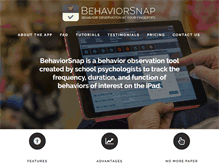 Tablet Screenshot of behaviorsnap.com